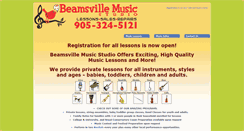 Desktop Screenshot of beamsvillemusic.com